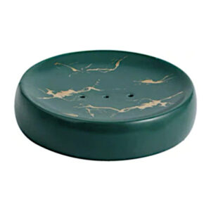 petit porte savon ceramique vert